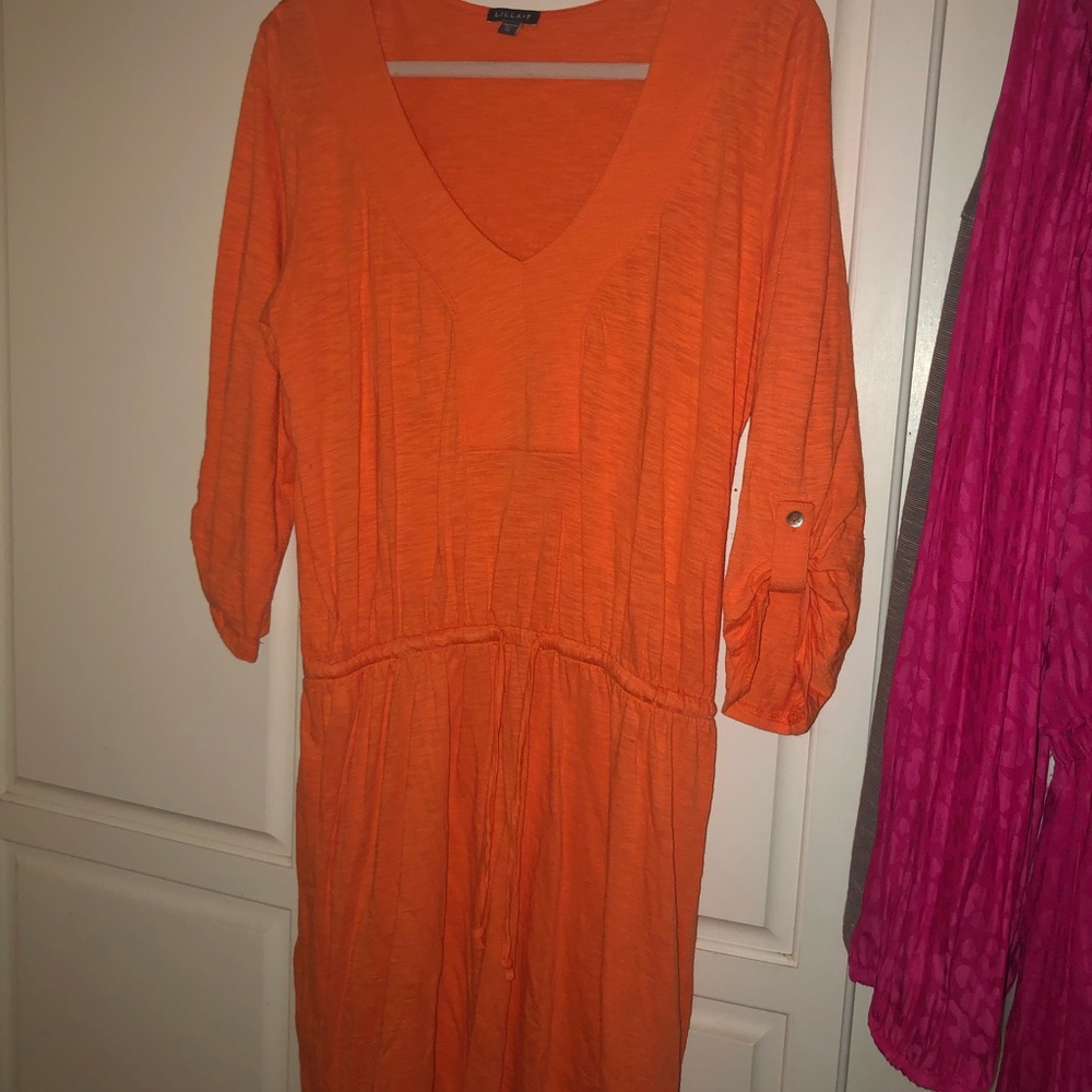 Lila P knit dress orange XL